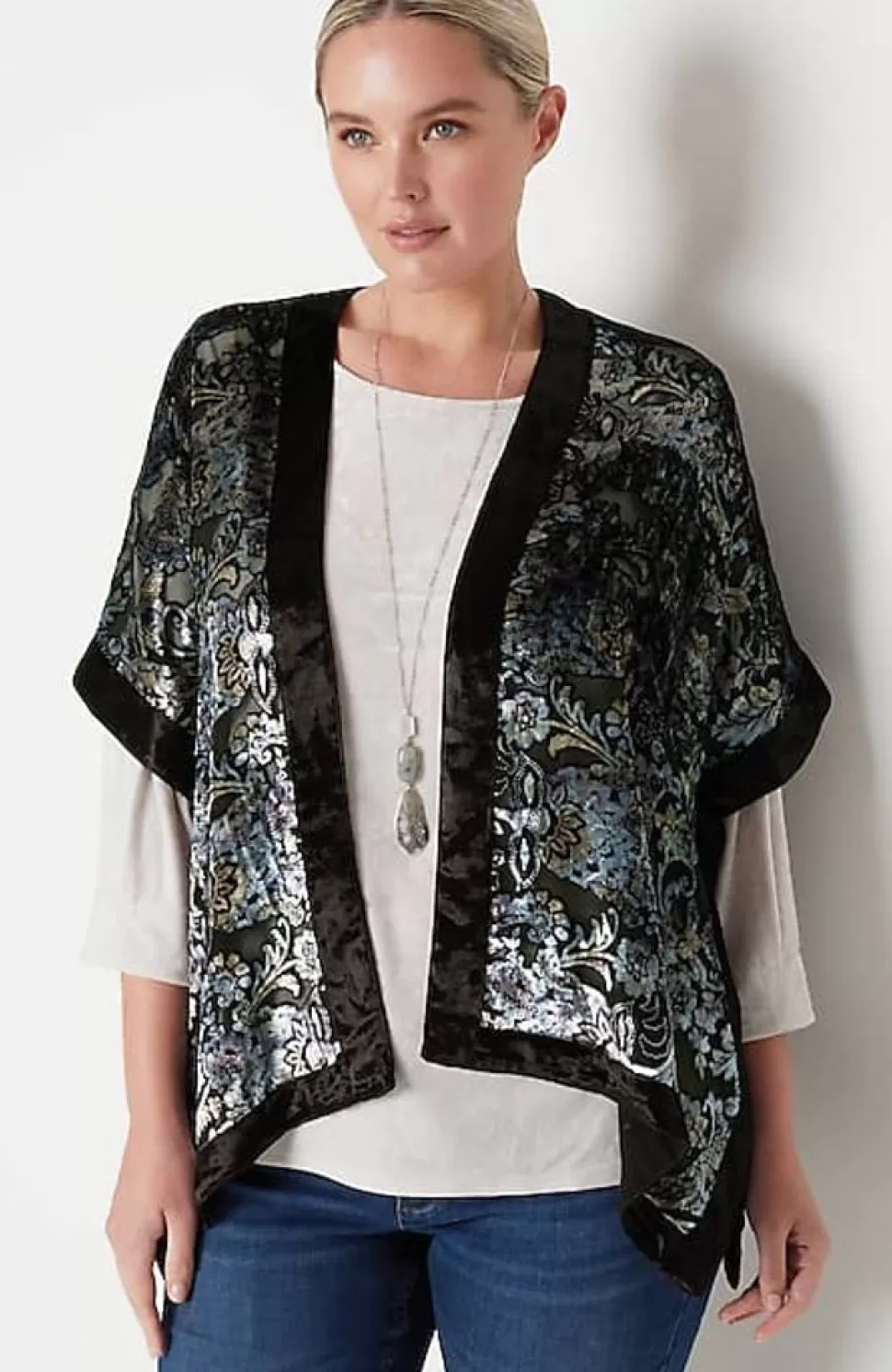Burnout Velvet Ruana | Jjill | J.Jill Sale