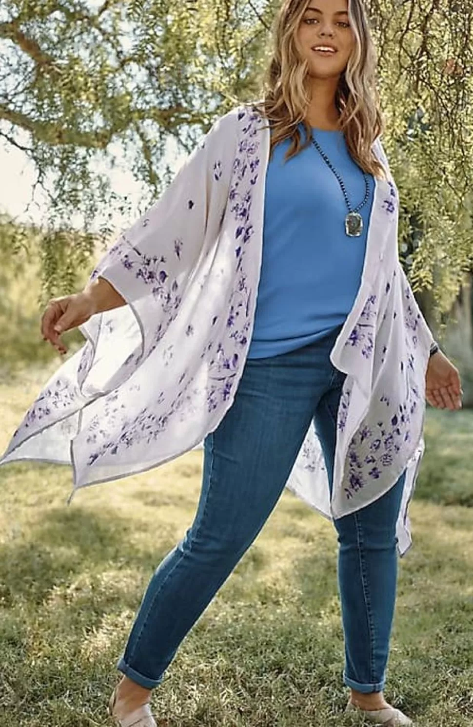 Butterfly-Printed Ruana | Jjill | J.Jill Flash Sale