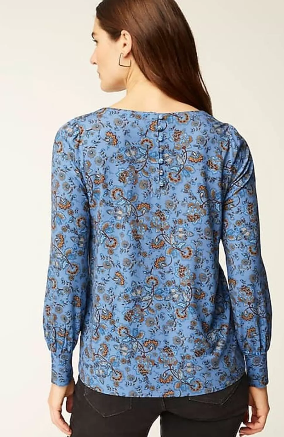 Buttoned-Back Cuffed Blouse | Jjill | J.Jill Best Sale