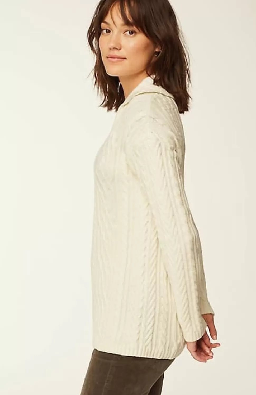 Cabled Polo Sweater | Jjill | J.Jill Clearance