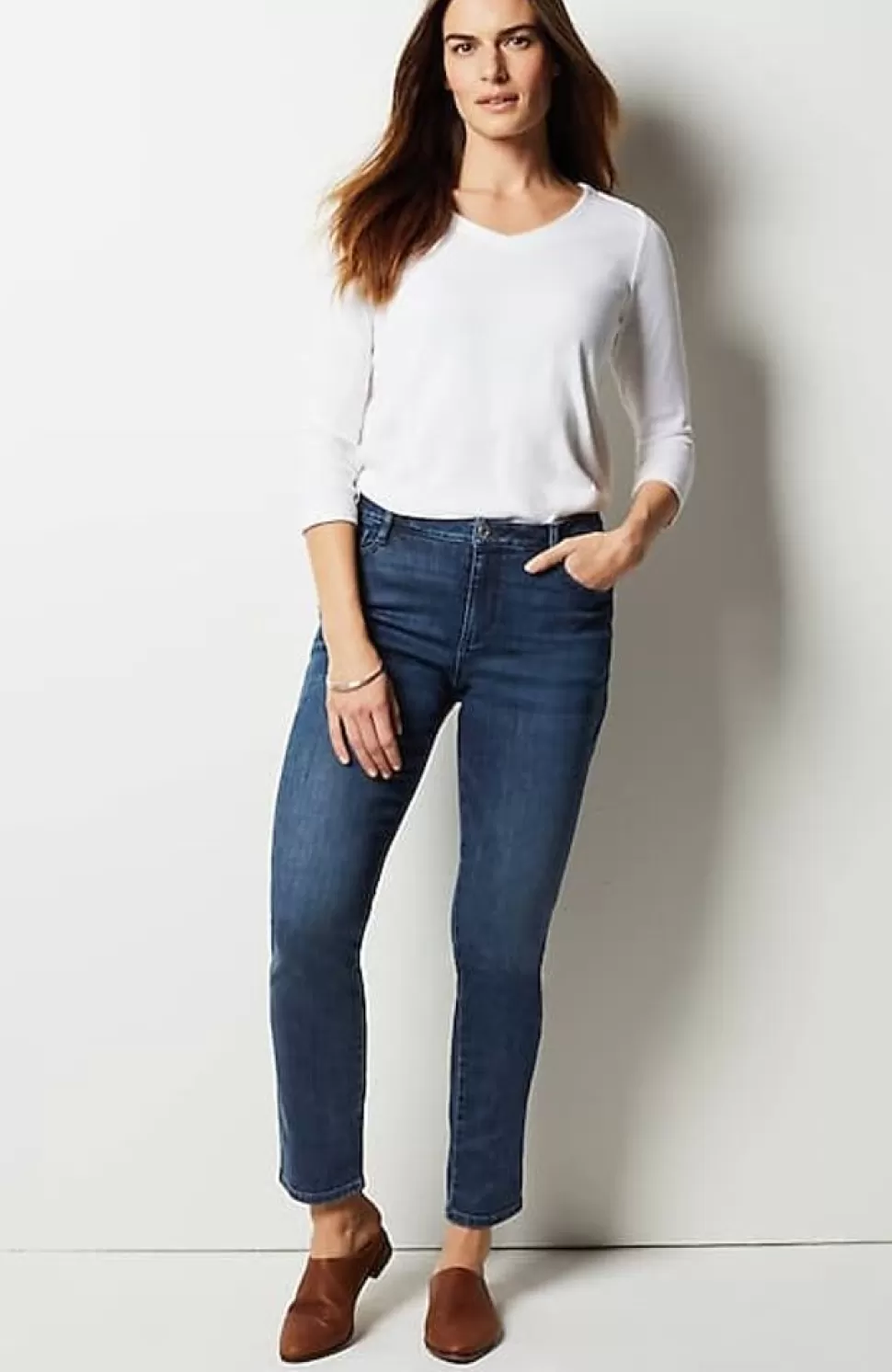 Curvy-Fit Slim-Leg Jeans | Jjill | J.Jill Flash Sale