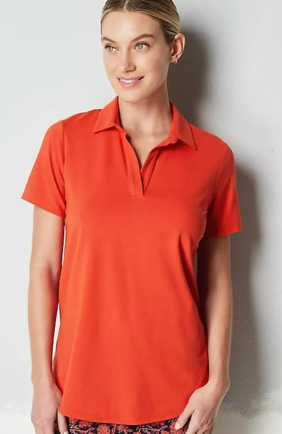Fit Cotton-Stretch Polo Shirt | Jjill | J.Jill Cheap