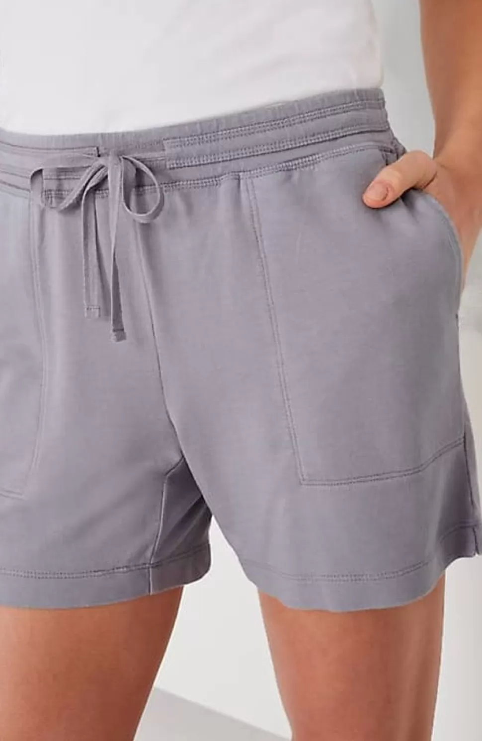 Fit Drawstring-Waist Knit Shorts | Jjill | J.Jill Best
