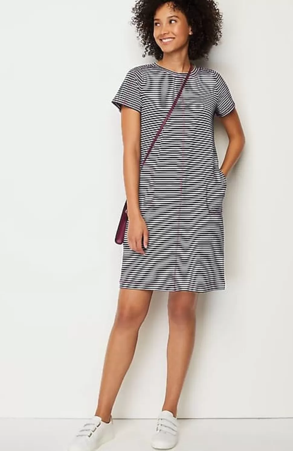Fit Elevate Terry Contrasting-Stitch Dress | Jjill | J.Jill Outlet