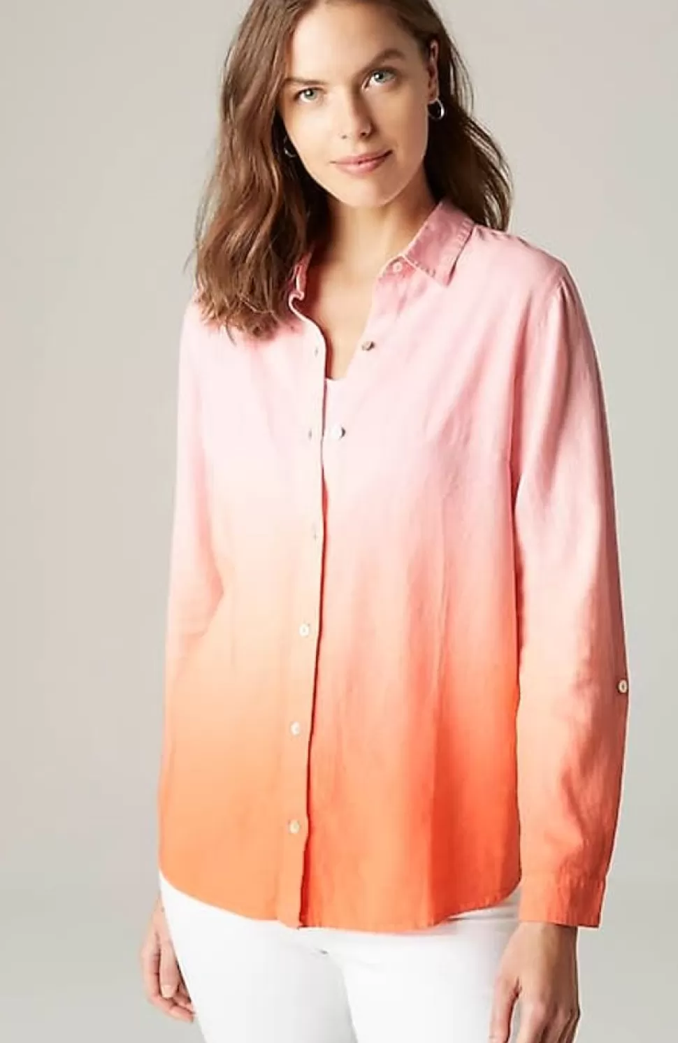 Linen Tab-Sleeve A-Line Shirt | Jjill | J.Jill Discount