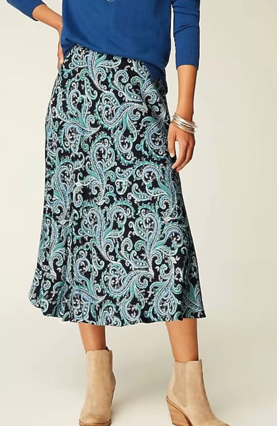 Printed A-Line Midi Skirt | Jjill | J.Jill Best