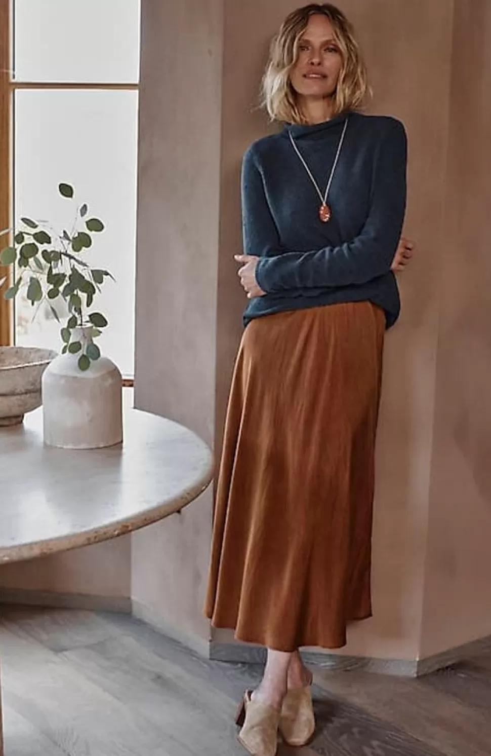 Pure Jill Crinkled Acid-Wash Skirt | Jjill | J.Jill Hot