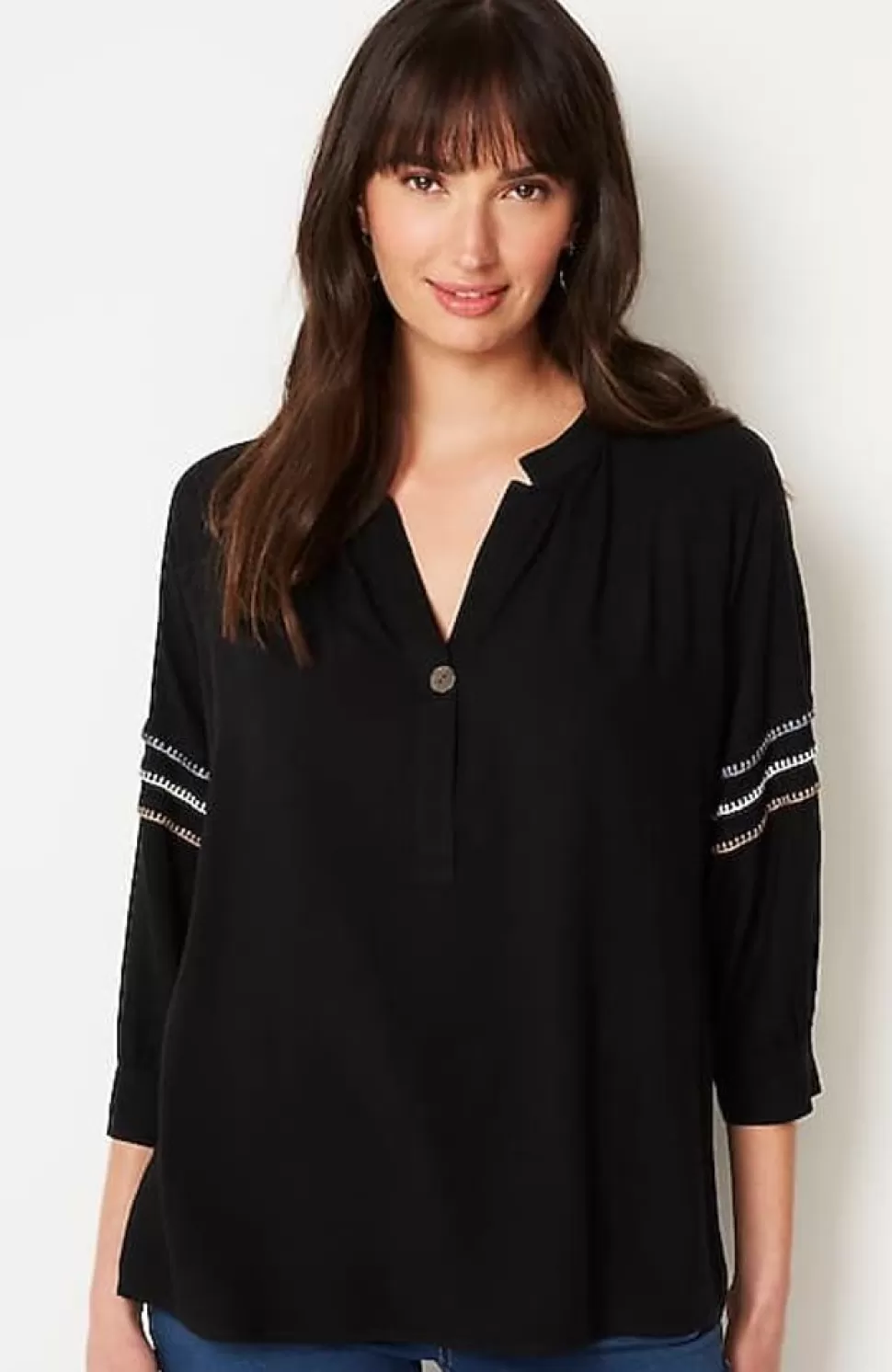 Pure Jill Multicolored Whipstitch Top | Jjill | J.Jill Discount