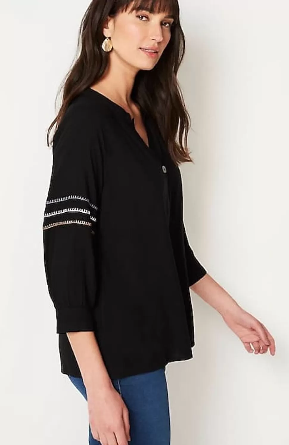 Pure Jill Multicolored Whipstitch Top | Jjill | J.Jill Discount