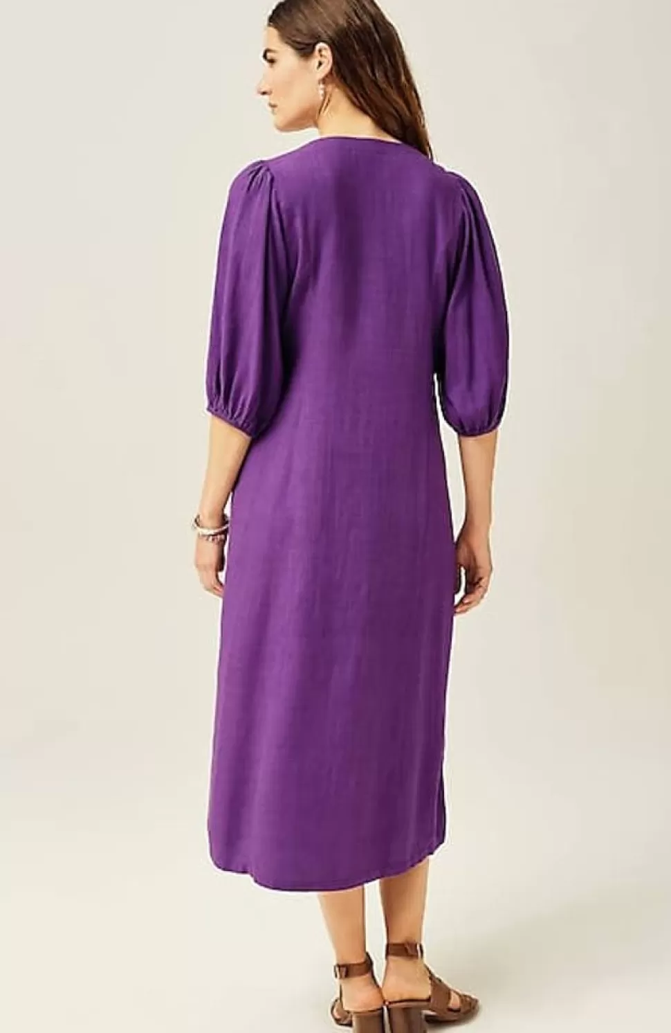 Seamed Button-Front Midi Dress | Jjill | J.Jill Shop