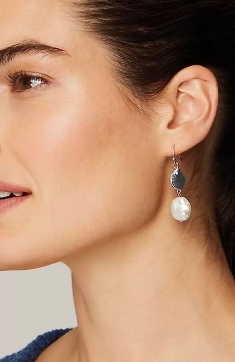 Serene Escape Pearl Metal Earrings | Jjill | J.Jill Hot