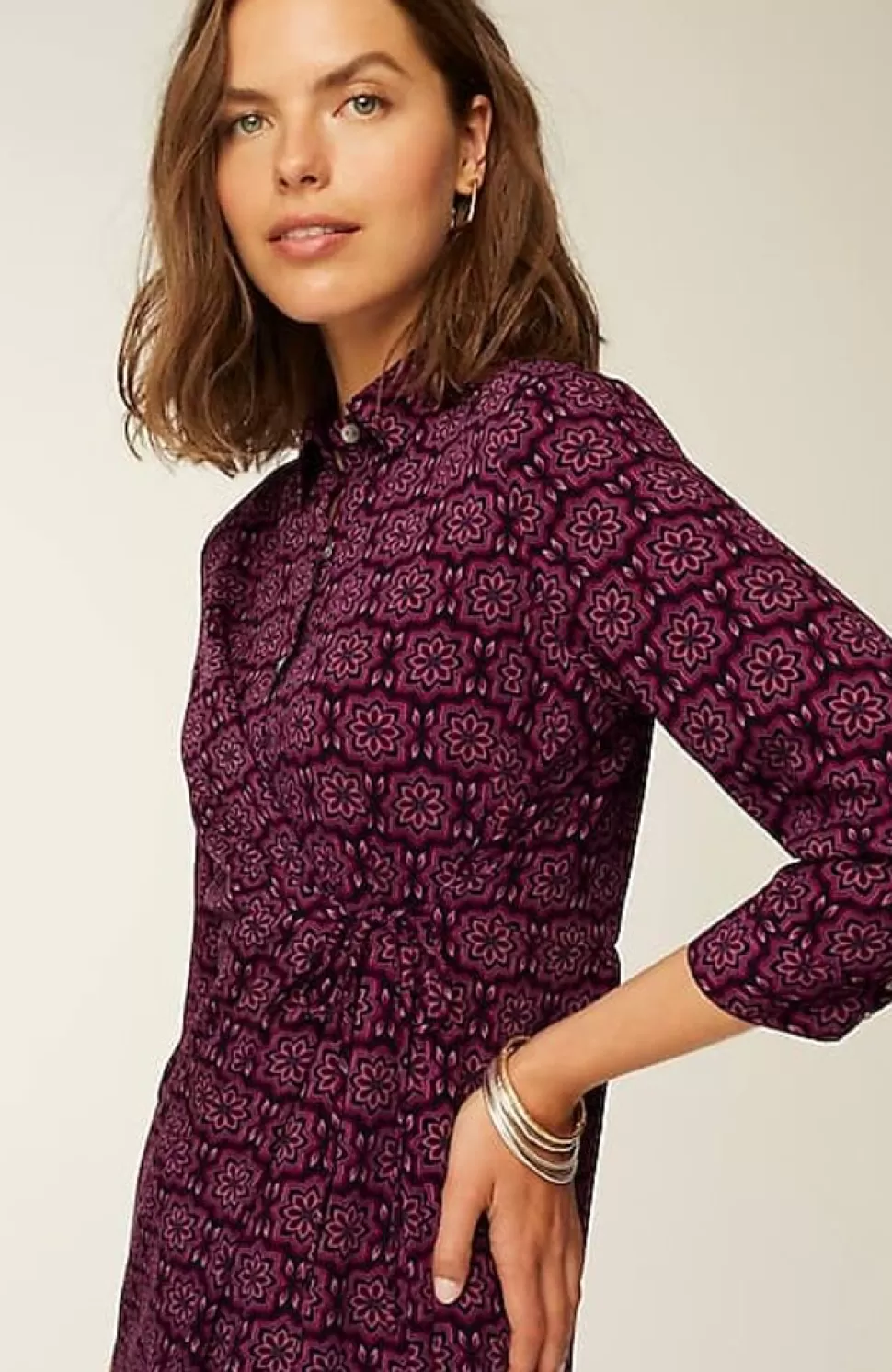 Wearever Shirred Tie-Front Dress | Jjill | J.Jill Sale