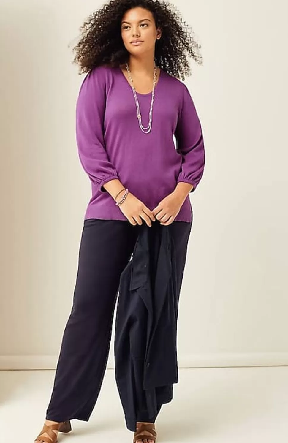 Wearever Silk-Blend Blouson-Sleeve Sweater | Jjill | J.Jill New